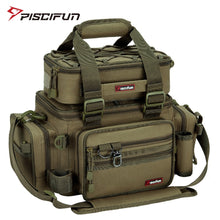 Load image into Gallery viewer, Piscifun Large Capacity Fishing Bag Portable Multifunctional Tackle Box Bag Multipurpose Outdoor Hiking Camping Bolsa De Pesca