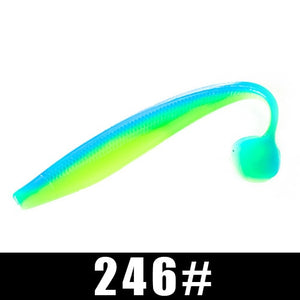 FISH KING Fishing Lure Soft Lure Shad Silicone Bait 90mm 120mm 160mm T-tail Wobblers Swimbait Odor Attractant Artificial Bait