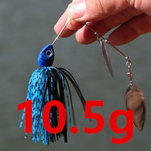 Load image into Gallery viewer, SUNMILE Fishing Spinnerbait Lures 14g Double Willow Blade Spinner Baits for Bass Pike Tiger Muskie Metal Jig Lure