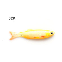 Load image into Gallery viewer, W.P.E Soft Lure 1pcs 9cm 7g 3D Eyes Soft Bait Silicone Rubber Body Swimbait Shad Crankbait Minnow Worms Wobblers Jig Bass Tackle