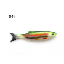 Load image into Gallery viewer, W.P.E Soft Lure 1pcs 9cm 7g 3D Eyes Soft Bait Silicone Rubber Body Swimbait Shad Crankbait Minnow Worms Wobblers Jig Bass Tackle