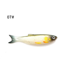 Load image into Gallery viewer, W.P.E Soft Lure 1pcs 9cm 7g 3D Eyes Soft Bait Silicone Rubber Body Swimbait Shad Crankbait Minnow Worms Wobblers Jig Bass Tackle