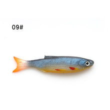 Load image into Gallery viewer, W.P.E Soft Lure 1pcs 9cm 7g 3D Eyes Soft Bait Silicone Rubber Body Swimbait Shad Crankbait Minnow Worms Wobblers Jig Bass Tackle