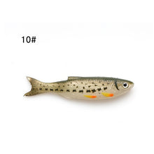 Load image into Gallery viewer, W.P.E Soft Lure 1pcs 9cm 7g 3D Eyes Soft Bait Silicone Rubber Body Swimbait Shad Crankbait Minnow Worms Wobblers Jig Bass Tackle