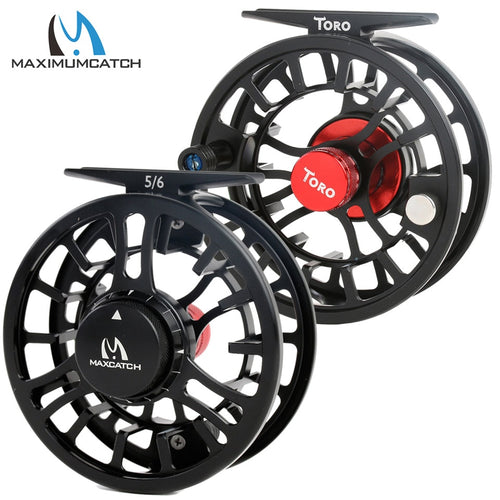 Maximumcatch High Grade TORO Fly Reel 3/4/5/6/7/8WT 6061-T6 Aluminum Green/Blue/Black Color Right Left-Handed Fly Fishing Reel