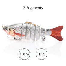 Load image into Gallery viewer, TREHOOK Sinking Wobblers Fishing Lures 10cm 17.5g 6 Multi Jointed Swimbait Hard Artificial Bait Pike/Bass Fishing Lure Crankbait