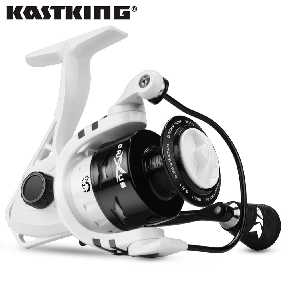 KastKing Crixus 9kg Max Drag Spinning Fishing Reel Graphite Body Carbon Fiber Drag Washer 5.2:1/4.5:1 Gear Ratio Fishing Coil