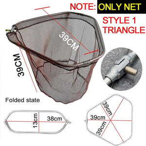 Fishing landing hand Nets 4M 3M 2.1M Folding Carbon rod Nylon Collapsible steel Tackle  tank Hole Depth Dipfor fishing