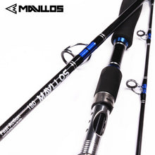 Load image into Gallery viewer, Mavllos Japan Guide Lure Weight 70-250g Sea Boat Jigging Fishing Rod 2.1M 3 Sections Carbon Fiber Saltwater Spinning Fishing Rod