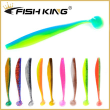 Load image into Gallery viewer, FISH KING Fishing Lure Soft Lure Shad Silicone Bait 90mm 120mm 160mm T-tail Wobblers Swimbait Odor Attractant Artificial Bait