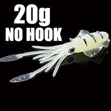 Load image into Gallery viewer, SUNMILE Fishing Soft Lure 20g/60g/80g/100g/120g/150g 15cmm/20cm Luminous/UV Squid Jig Fishing Lures For Sea Fishing Wobbler Bait