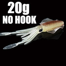 Load image into Gallery viewer, SUNMILE Fishing Soft Lure 20g/60g/80g/100g/120g/150g 15cmm/20cm Luminous/UV Squid Jig Fishing Lures For Sea Fishing Wobbler Bait