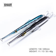 Load image into Gallery viewer, Kingdom Pencil Fishing Bait 205mm/130mm Sinking And Floating Hard Lure Artificia Iscal Decoy Leurre Peche Wobblers Model 9507