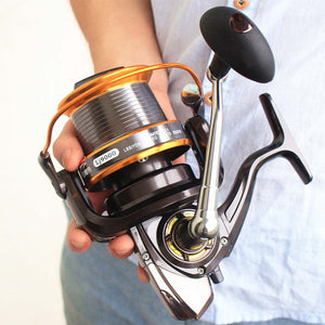 9000 Size 12+1BB  Fishing Reel Carp surf casting Reel molinete Big Trolling Fishing Reels Feeder Carp Metal Shimano trolls