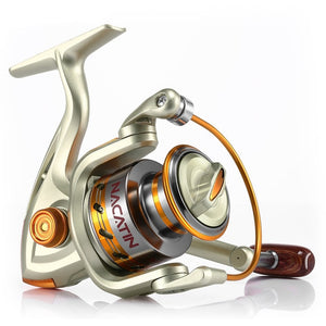 Yumoshi EF1000-7000 12BB 5.2:1 Metal Spinning Fishing Reel Fly Wheel For Fresh/Salt Water Sea Fishing Spinning Reel Carp Fishing