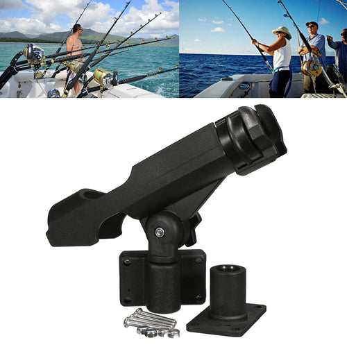 1PCS 2019 Fishing Support Rod Holder Bracket Kayaking Yacht Fishing Tackle Tool 360 Degrees Rotatable With Screws For Boat