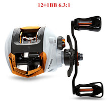 Load image into Gallery viewer, 12 + 1 Bearings Waterproof Left / Right Hand Baitcasting Fishing Reel High Speed Fishing Reel with Magnetic Brake System