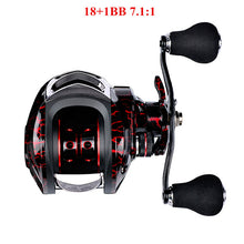 Load image into Gallery viewer, 12 + 1 Bearings Waterproof Left / Right Hand Baitcasting Fishing Reel High Speed Fishing Reel with Magnetic Brake System