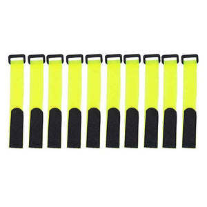 Wholesale 10pcs Reusable Fishing Rod Strap Nylon Clasp Non-slip Fishing Pole Wrap Band Holder Fastener Adjustable