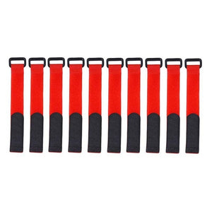 Wholesale 10pcs Reusable Fishing Rod Strap Nylon Clasp Non-slip Fishing Pole Wrap Band Holder Fastener Adjustable