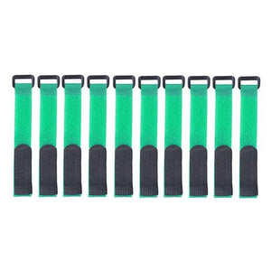 Wholesale 10pcs Reusable Fishing Rod Strap Nylon Clasp Non-slip Fishing Pole Wrap Band Holder Fastener Adjustable