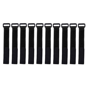 Wholesale 10pcs Reusable Fishing Rod Strap Nylon Clasp Non-slip Fishing Pole Wrap Band Holder Fastener Adjustable