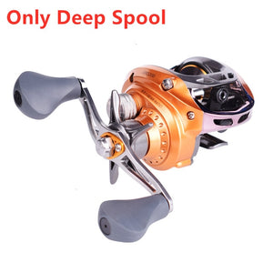 Mavllos GB 152g Ultra Light BFS Baitcasting Fishing Reel Left Right Hand Double Metal Spool  6.5:1 Fishing Bait Casting Reel