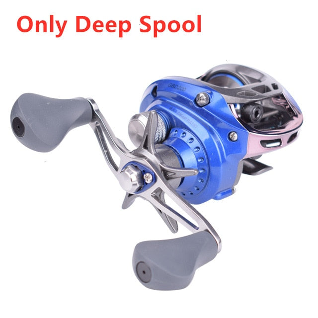 Mavllos GB 152g Ultra Light BFS Baitcasting Fishing Reel Left Right Hand Double Metal Spool  6.5:1 Fishing Bait Casting Reel