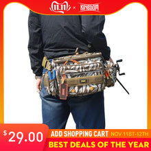 Load image into Gallery viewer, Kingdom Fishing Bags lure bag 1000D Waterproof Nylon Large Capacity Multifunctional 863g 31x18x16cm fishing case Model LYB-13