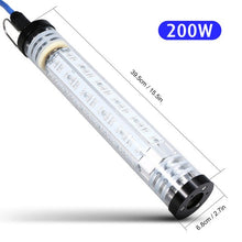 Load image into Gallery viewer, 140W/200W/300W 12V Underwater LED Fishing Lure Light Submersible Night Fish Attracting Fishing Light Fish Finder Lamp