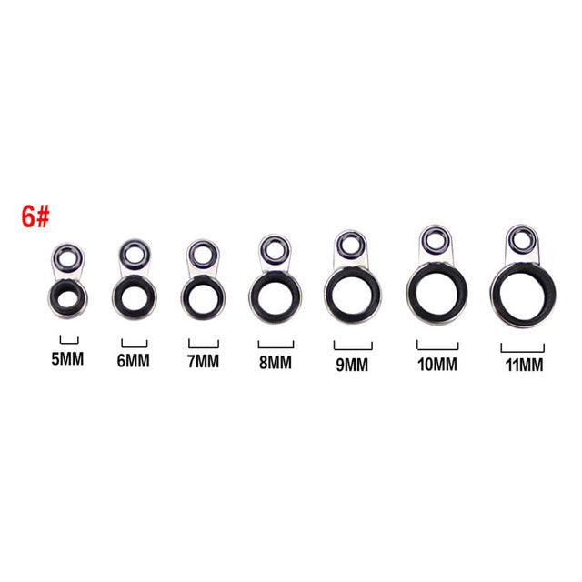 Telescopic Sea Fishing Rod Guide Rings 2/3/4/5/6/7/8/9/10/11/12/13/14/15mm Diameter Rock Fishing Rod Guides Ring Repair