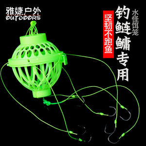 Luminous Fishhook Explosion Hook And Bighead Carp Flourescent Explosion Hook Monster Mine Bait Cage Fishhook Fishing Line Set Fi