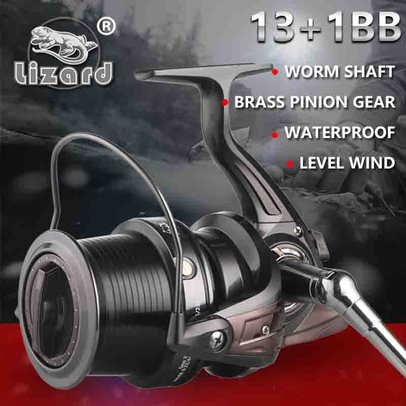 Lizard 10000 size full metal spool Jigging trolling long shot casting for carp and salt water surf spinning big sea fishing reel