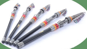 Carbon Fiber Telescopic Fishing Rod Portable Spinning Fishing Rod Pole Travel Sea Boat Rock Fishing Rod