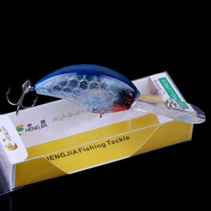 HENGJIA 12G 9CM Fishing Lures rock Crank Bait Crankbait Minnow  Bass Treble Hooks swim Hard lure baits wobbler Long Big Tongue