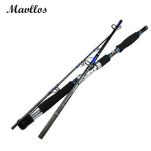 Load image into Gallery viewer, Mavllos Japan Guide Lure Weight 70-250g Sea Boat Jigging Fishing Rod 2.1M 3 Sections Carbon Fiber Saltwater Spinning Fishing Rod