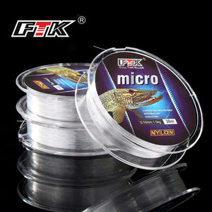 FTK  Ice Fishing Nylon Line 30M 2.9-12.5LB 1.3-5.7kg 0.08-0.25 DIA/MM Fishing Line Transparent For Carp Wire Winter Ice Nylon