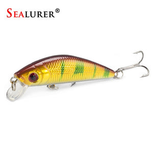 1PCS  Fishing Lure Minnow Crankbait Hard Bait Tight Wobble Slow sinking Jerkbait Fishing Tackle