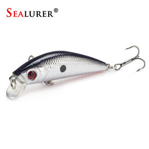 1PCS  Fishing Lure Minnow Crankbait Hard Bait Tight Wobble Slow sinking Jerkbait Fishing Tackle