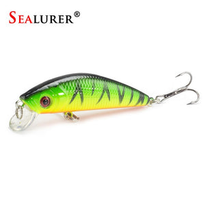 1PCS  Fishing Lure Minnow Crankbait Hard Bait Tight Wobble Slow sinking Jerkbait Fishing Tackle