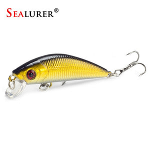 1PCS  Fishing Lure Minnow Crankbait Hard Bait Tight Wobble Slow sinking Jerkbait Fishing Tackle