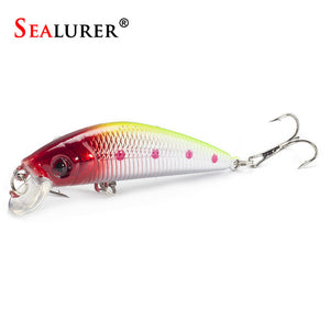 1PCS  Fishing Lure Minnow Crankbait Hard Bait Tight Wobble Slow sinking Jerkbait Fishing Tackle