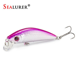 1PCS  Fishing Lure Minnow Crankbait Hard Bait Tight Wobble Slow sinking Jerkbait Fishing Tackle