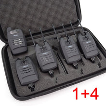 Load image into Gallery viewer, 1+4 Carp Fishing Alarm Set Sounds and LED Alarming Wireless Fishing Bite Alarm Indicator Electronic with Snag Ear Bar B1228