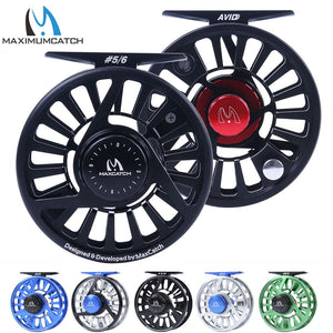 Maximumcatch Fly Fishing Reel 3/4/5/6/7/8WT CNC Machined Aluminium Micro Adjusting Drag Fly Reel