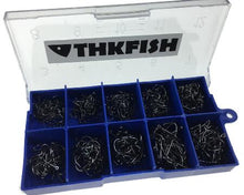 Load image into Gallery viewer, 500 Pcs #3-#12 Silver Black Gold Freshwater Fishing Hooks Carp Fishhooks Barbed Hooks Kit Jigging Bait Carp Fishing Hook