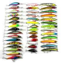 Load image into Gallery viewer, 43 Pcs/set Mixed Fishing Lure Set Artificial Fishing Lure Kit Wobblers Minnow Crankbait Fishing Fishing Hard Bait 2019 Hot Sale