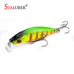 1PCS  Fishing Lure Minnow Crankbait Hard Bait Tight Wobble Slow sinking Jerkbait Fishing Tackle