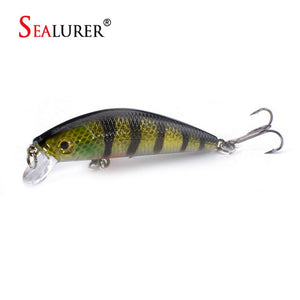 1PCS  Fishing Lure Minnow Crankbait Hard Bait Tight Wobble Slow sinking Jerkbait Fishing Tackle