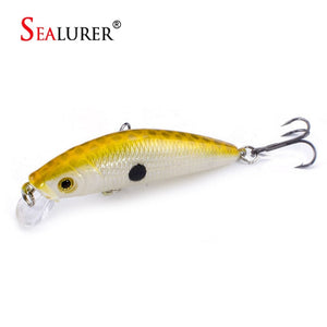 1PCS  Fishing Lure Minnow Crankbait Hard Bait Tight Wobble Slow sinking Jerkbait Fishing Tackle